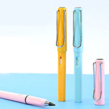 2-in-1 Everlasting Magic Pencil with Replaceable Eraser – Inkless, Reusable, Portable (1 Pc / Mix Color)