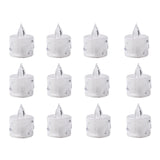 12 Pcs Flameless and Smokeless Decorative Acrylic Candles Transparent Led Tea Light Candle for Gifting, House, Diwali, Christmas, Festival, Events Decor Candles, Diwali