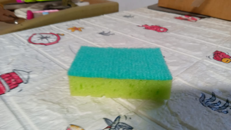 2-in-1 Multi-Purpose Scrub Sponge – Wear Resistant Dish & Furniture Cleaner (1 Pc)