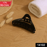 Triangle Shape Mix Color Plastic Hair Claw Clip – 1 Pc Durable Grip for Women and Girls